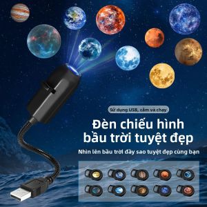 Đèn Chiếu USB 5V Có Chủ Đề Hành Tinh & Halloween/Giáng Sinh Đèn Trang Trí Trần Nhà Trong Nhà Kiểu Dáng Mới Lạ