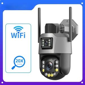 Camera Wifi PTZ 8MP 50X Zoom Camera Kép 4K Giám Sát Ngoài Trời Với Tầm Nhìn Hồng Ngoại 393ft Hỗ Trợ ONVIF Chống Nước Kiểu Dome