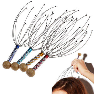 L&L Head Massager Neck Scalp Anti-Stress Octopus 12 Claw Equipment Tool Acupuncture Relaxing Relief Alatan Urut Kepala Leher Hilangkan Tekanan
