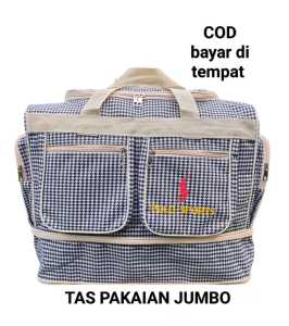 TAS PAKAIAN POLO SPORT JUMBO / TAS TRAVEL BAG TINGKAT / TAS PAKAIAN BESAR