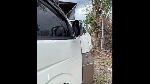 Toyota Hiace OLD FACE 2006 to 2026 Commuter GL Grandia Super Grandia INJECTION OEM Type Window Door Rain Visor Black Black White Thailand Quality