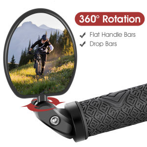 West Biking | WEST BIKING 360° Rotatable Adjustable Bicycle Rearview Mirror MTB Road Bike Rear View Mirror with Reflector Bike Accessories