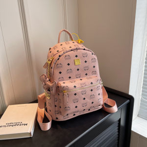 Fashionable Mini Dual-Shoulder Backpack for Women 2025 New Style American Retro Soft Handle Stereo Bag Compartment Waterproof