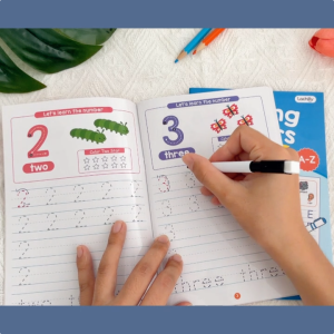 Numbers Letters Tracing Pad Alphabet Letter Tracing Workbook For Kids Ages 3-5 Preschool Education Activity Worksheets Writing Practice Book