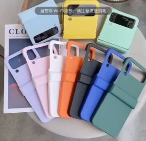 Hard Case Kompatibel Untuk Samsung Galaxy Z Flip 6 Silikon Liquid Silica Gel Dengan Engsel / Hinge Macaron Candy