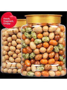 Nostalgic Fried Fish Skin Peanuts 500g*2 Cans