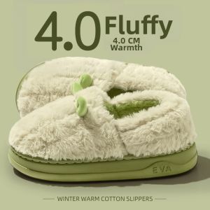 BUYANGSI | Warm Fluffy Thick Sole Slipper