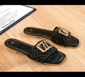 Korean Style Womens Work Sandals Slip-on Flats Simple Lightweight Great for extended walking
