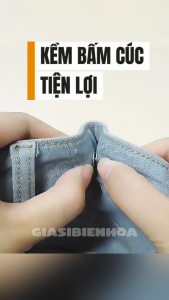 Kìm Bấm Cúc Vành Áo Kim Loại Kìm Bấm Khuy Tiện Lợi Kèm 100 Nút Bấm