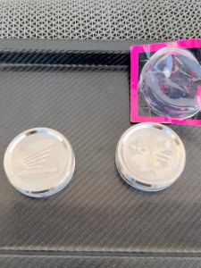 Nắp xăng Inox 304 mẫu phay Logo Honda Yamaha Titanlpro