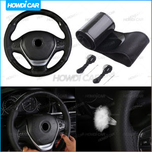 [Hàng bán] Bện da sợi carbon mềm bọc bánh lái tự làm 38cm 36cm