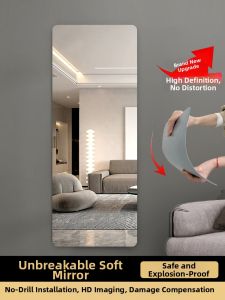 Custom High Definition Self-Adhesive Acrylic Full Length Mirror