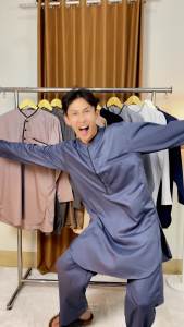 Setelan Kurta KATUN TOYOBO Ukuran M L XL Lengan Panjang Baju Koko Dewasa Terbaru 2025 Warna Putih Polos Adem Pakaian Muslim Muslimin Umroh Haji Sholat Pengajian