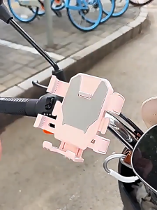 Motorcycle Phone Mount One Second Release Electric Scooter Shockproof Anti Slip Navigation Stand Motosikal