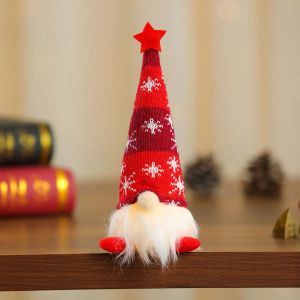 Mũ Len Hình Bông Tuyết Phát Sáng Trang Trí Ông Già Noel Giáng Sinh Đồ Trang Trí Nhà Cửa Ngày Lễ Trong Nhà Quà Tặng Giáng Sinh Trang Trí Lò Sưởi Bàn