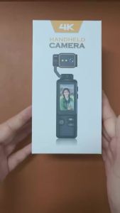 Handheld 4K HD Vlog Camera with 180° Rotating Lens 1.97 Screen Portable Outdoor Sports Action Cam Video Recorder