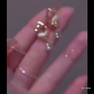 My Natural S925 Korean Lovely Butterfly Water Drop Zircon Earrings猫眼石蝴蝶耳钉