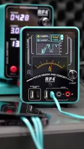 RF4 e-Buff 5V 2A Adjustable DC Power Supply with Current Analyzer Dual LCD Curve Display for Mobile Phone PCB Repair Tool