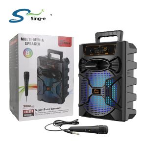 Loa Bluetooth Di Động ZQS-809 Loa Siêu Trầm Không Dây Với Âm Trầm Mạnh Mẽ Hệ Thống Âm Thanh Rạp Hát Tại Gia Sử Dụng Nguồn USB Vỏ Nhựa