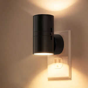 LED Night Light Plug in Modern Night Lights Plug into Wall Dusk to Dawn Sensor Dimmable Night Light for Hallway Bedroom Stairway