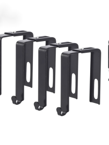 Stainless Steel Square Tube Hooks for Bathroom Kitchen Bedroom Wall Mounted No Drilling Required Adjustable Height Hooks