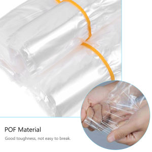 100Pcs Clear POF Film Wrap Packaging Heat Shrink Bags Transparent Seal Packing Shrinkable Pouch For Sundries Electronics Package