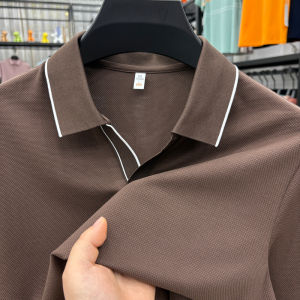 Áo Thun Polo Cổ Bẻ Tay Ngắn Thời Trang Công Sở Thường Ngày Cao Cấp Mùa Hè 2025 Dành Cho Nam Áo Thun Tay Lửng Cổ Bẻ Hình Chim Đại Dương