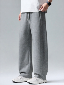 Wood soon | Retro Drape Straight Fit Casual Trousers