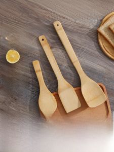 High Temperature Resistant Wooden Spatula Kitchen Utensils Non-Stick Pan Special Wooden Cooking Tools Bamboo Handle Spatula