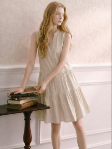 Sleeveless V-Neck Slimming Summer Dress