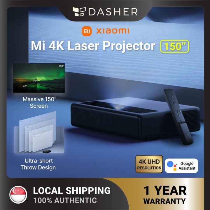 [GLOBAL] Xiaomi 4K Laser Projector 150’’ UHD Resolution 1600 ANSI ...