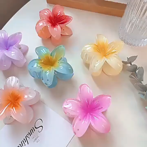 JEPITAN RAMBUT CANTIK MODEL BUNGA KAMBOJA / BUNGA BALI / HAIR CLIP / BUNGA KOREA AESTHETIC