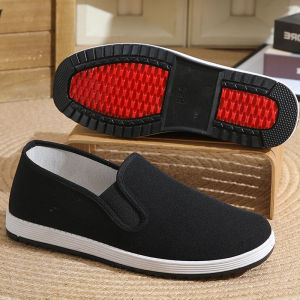 Anti-slip Durable Summer Breathable Mesh Shoes Mens Beijing Cloth Shoes
