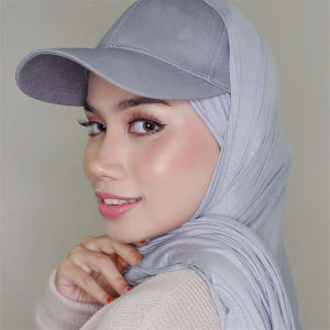 [Malaysian stock] 🔥  Baseball Hat Cap Hijab Shawl Instant Hijab Bandana Abaya Turban For Women To Wear 棒球帽