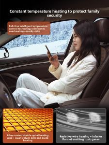 HELLOLEIBOO | Heated Car Seat Pad 12V