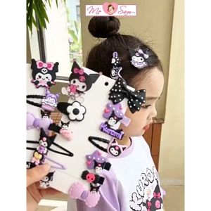 Bộ kẹp tóc 14 chi tiết Kuromi dễ thương kẹp tóc trẻ em Thế Vinh Store