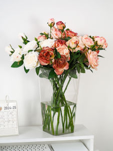 Hộp Đựng Hoa Acrylic Trong Suốt Chống Rơi Dùng Cho Cửa Hàng Hoa Bình Hoa Nhựa Dùng Trong Gia Đình Bình Đựng Hoa Tươi Bình Nước Sâu