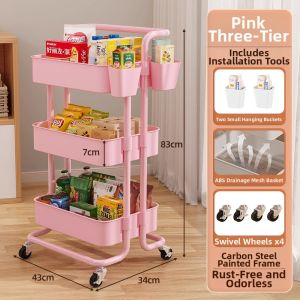 Mobile Folding Multi-Purpose Storage Shelf