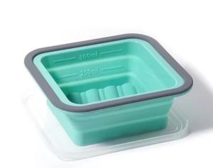 Silicone Freezer Tray with Lid Silicone Freezer Molds Ice Cube Tray for Soup Cubes Meal Prep ContainersOven & Dishwasher Safe