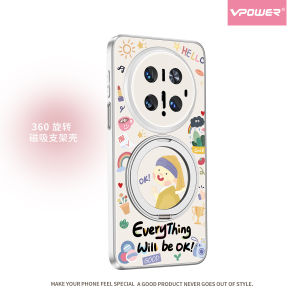 Ultra-Thin Princess Style Magnetic Absorption Mobile Phone Case Full Lens Protection for Huawei Mate70 pro Cute Cartoon Design