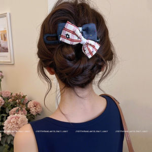 Korean Style Double Butterfly Knot Hair Clips Womens Back of Head Elegant Duckbill Clip Hair Accessories Multi-Quantity
