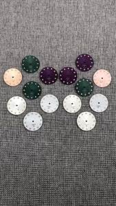Starry Sky 24.5mm New Diamond Index Star Decoration Watch Dial With Green Luminous Watch Hands Fit NH05 Movement Watch Accessory