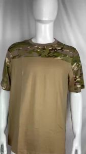 Tactical T-shirt Summer Short Sleeve Top Tee Outdoor Casual Tshirt Clothing Workout Camouflage T Shirt Men Clothing