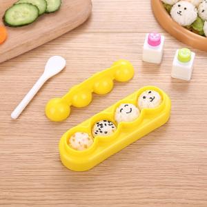 Cartoon Baby Rice Ball Sushi Lunchbox Tool Small Ball Shaped Rice Cooking Mold Kitchen Cooking Utensils Baking DIY Tools