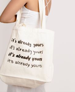 Eco Friendly Canvas Katsa Double Handles Large Capacity shopping tote bag