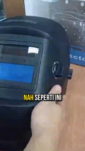 MEGA DEKO Helm Las Full Face Otomatis Auto Darkening Gelap Terang Ada lampu Welding Helmet safety