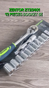 ZENTOR 12‑PCS Socket & Ratchet Wrench Set | Spanar Rachet Heavy Duty