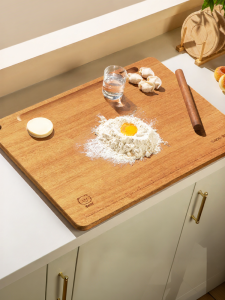 Suncha | Large Solid Wood Cutting Board for Dough Kneading and Slicing