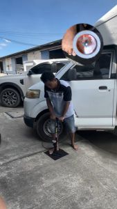 OML PROTEC ปั๊มสูบลมจักรยาน ฐานคู่ ด้ามจับยาว สูบถนัดมือกว่า ลมเต็มเร็ว ที่เติมลมจักรยาน รับประกันสินค้า กระบอกเหล็กอ้วน