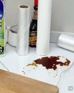 Rak Pemegang Tisu Dapur Cawan Sedut Suction Cup Paper Towel Holder Rack Wall Mount Tissue Paper Rack